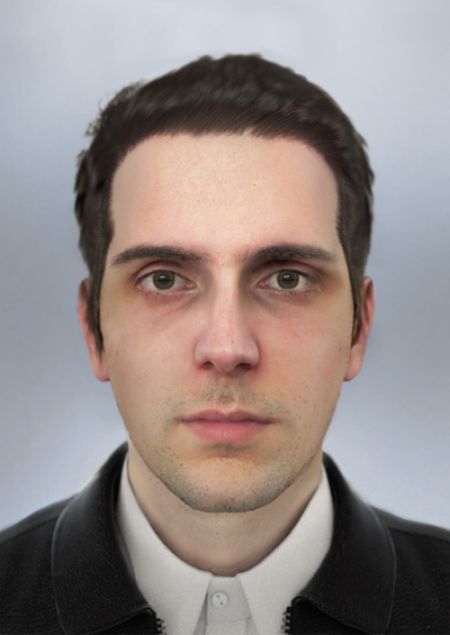 Artist Uses Computer Model Of His Face To Get French National ID (3 pics)