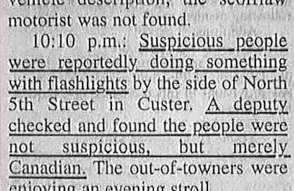 Great And Hilarious Moments From Police Blotter History (25 pics)