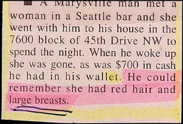 Great And Hilarious Moments From Police Blotter History (25 pics)