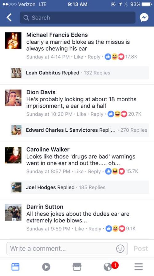 Man Wanted By Police Gets Roasted On Facebook (5 pics)