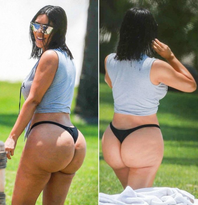 Kim Kardashian Claims These Pictures Were Photoshopped (4 pics)