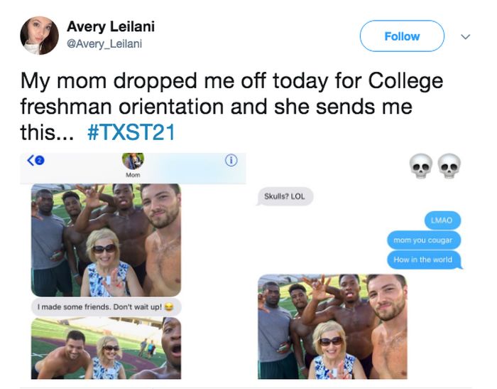 Mom Makes New Friends After Dropping Her Daughter Off At College (3 pics)