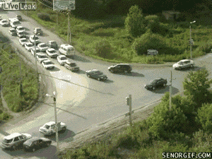 GIFs Of Bad Drivers Achieving Flawless Victories (20 gifs)