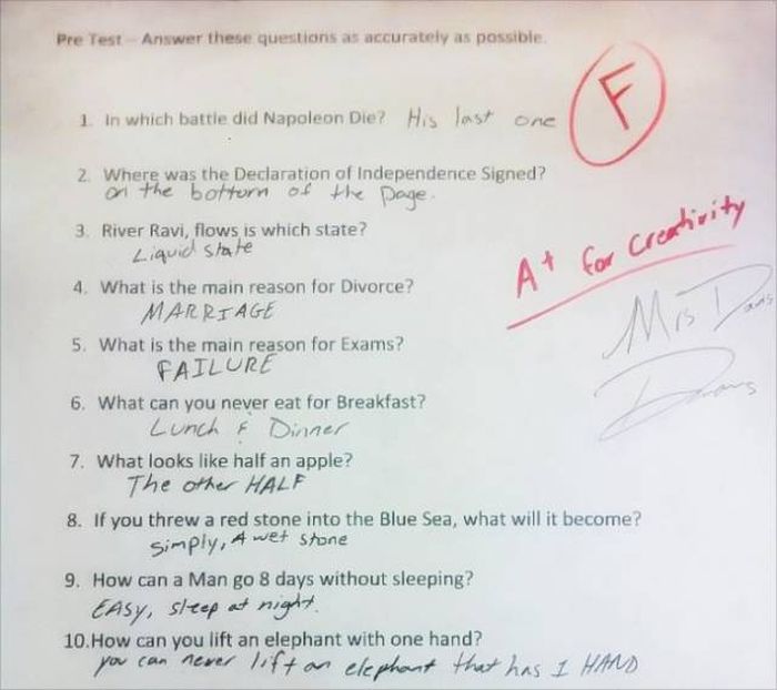 Schoolkids That Prove Logic Is A Very Relative Concept (18 pics)