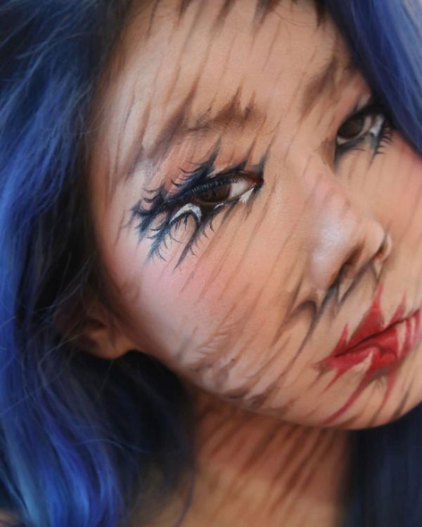 What This Artist Does To Her Face Will Seriously Mess Up Your Brain (29 pics)
