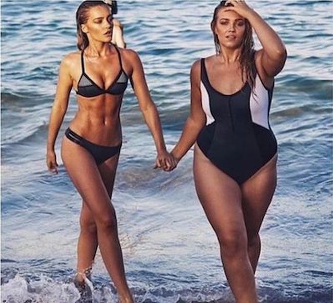 Georgia Gibbs And Kate Wasley Show Beauty Comes In All Sizes (12 pics)