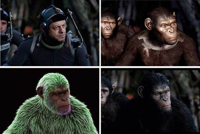 Dawn Of The Planet Of The Apes Behind The Scenes Photos (20 pics)