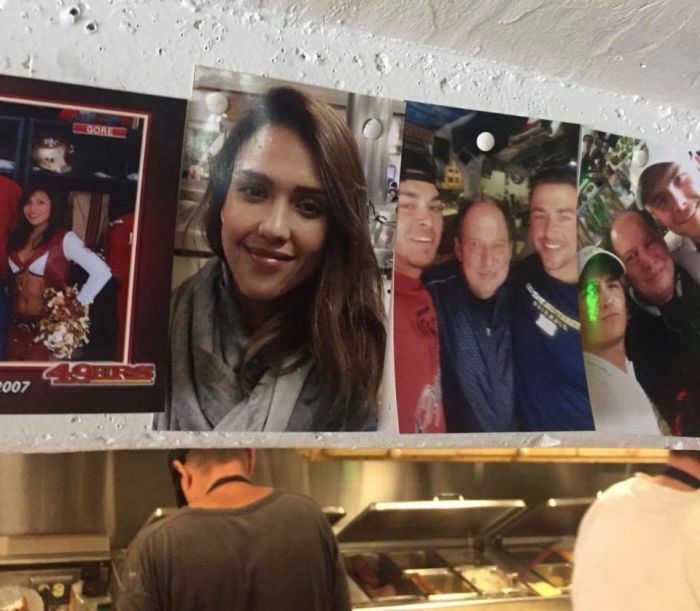 Guy Finds Random Pic He Took With Jessica Alba In A Deli (2 pics)