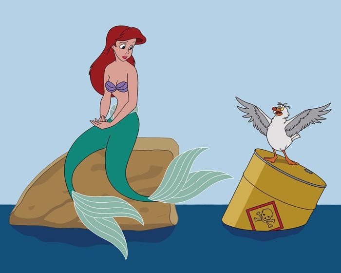 Illustrator Uses A Modern Twist To Update Disney Movies (10 pics)