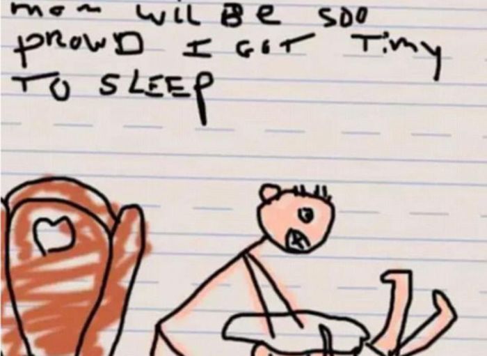 Creepy Drawings From Kids That Will Make You Laugh Then Cry (11 pics)