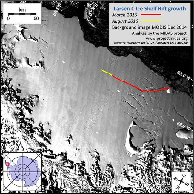 One-Trillion Ton Iceberg Breaks Off From Antarctica (5 pics)