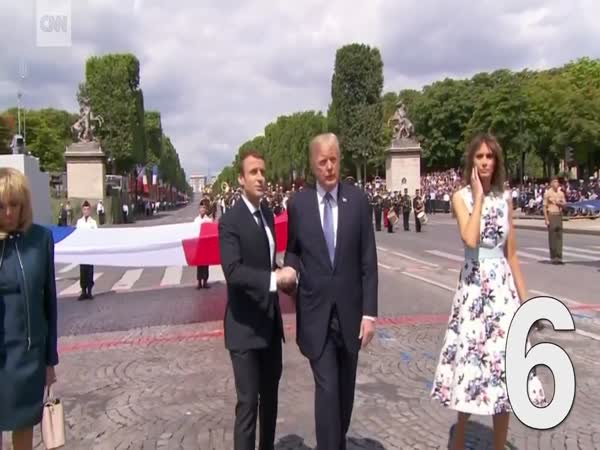 Trump's Never-Ending Handshake With Macron