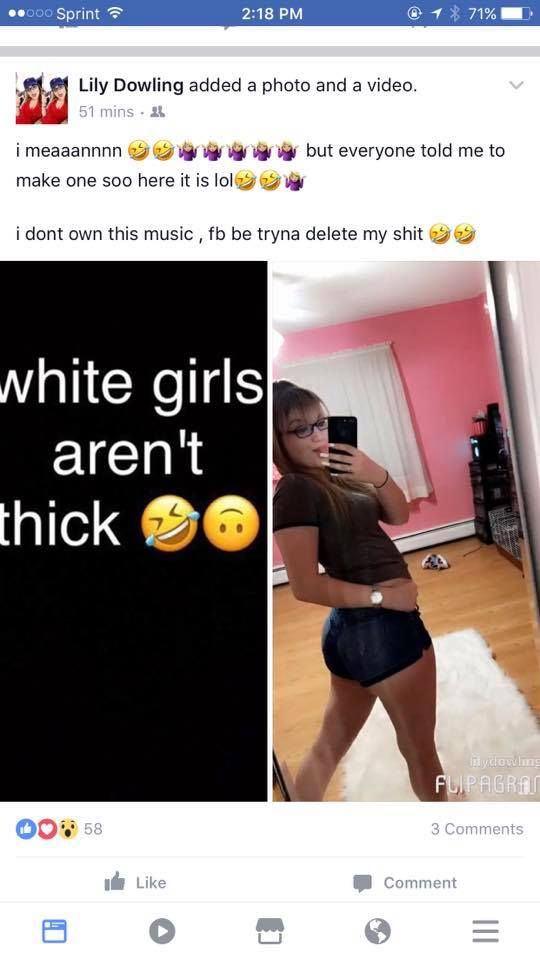 This Girl Is Out To Prove That White Girls Are Thick (6 pics)