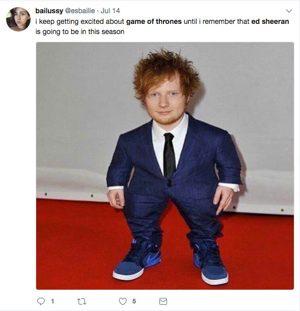 Twitter Reacts To Ed Sheeran's Game Of Thrones Appearance (7 pics)