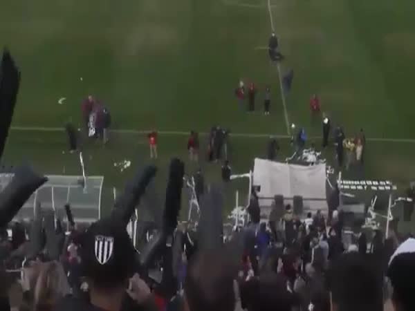 Argentina Football Fan Takes Down Drone With Toilet Roll