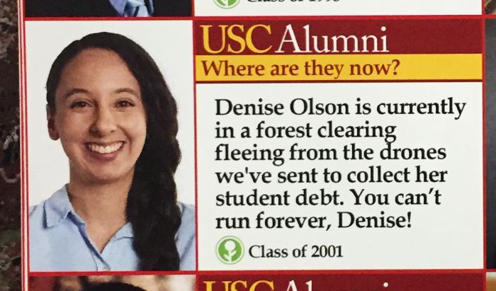 Fake Flyer Reveals What Happened To USC Alumni (15 pics)