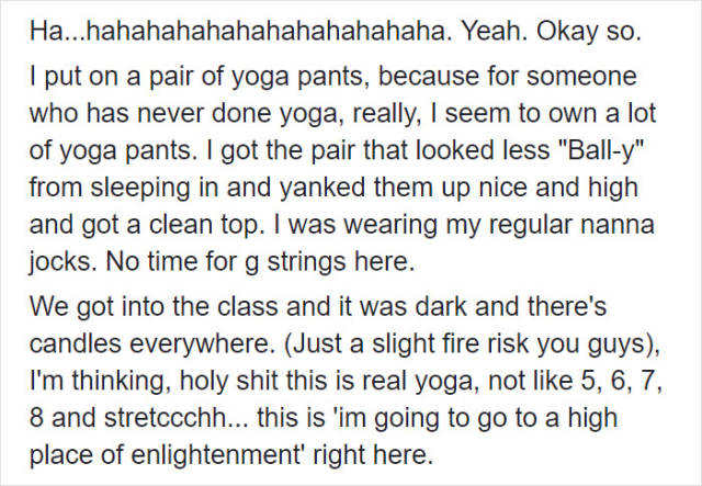 Mom Embarrasses Herself Big Time In Yoga Class (14 pics)