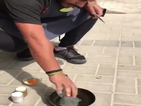 Frying Eggs on Asphalt in Dubai Without Kindling Fire