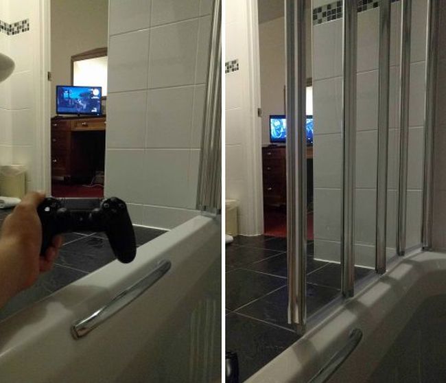 Hotel Room Has Bath Tub In An Odd Spot (3 pics)