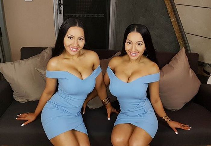 Identical Twins Decide To Get Pregnant From The Same Man (6 pics)