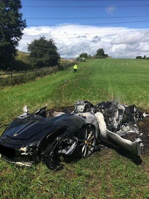 Driver Wrecks New Ferrari Just One Hour After Buying It (3 pics)