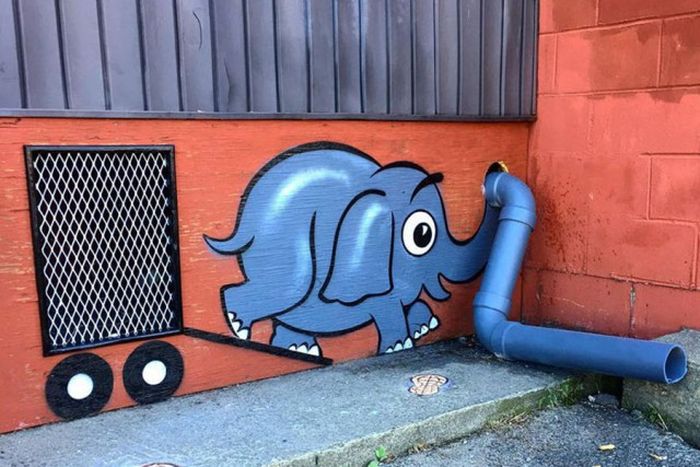 Perfectly Placed Street Art That Will Satisfy Your Eyes (33 pics)