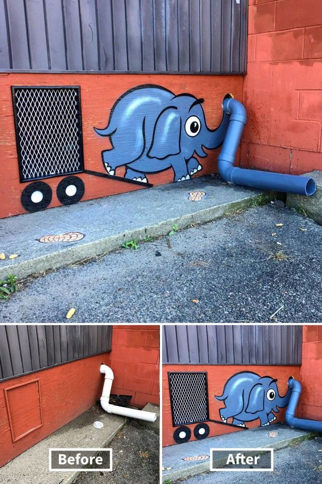 Perfectly Placed Street Art That Will Satisfy Your Eyes (33 pics)