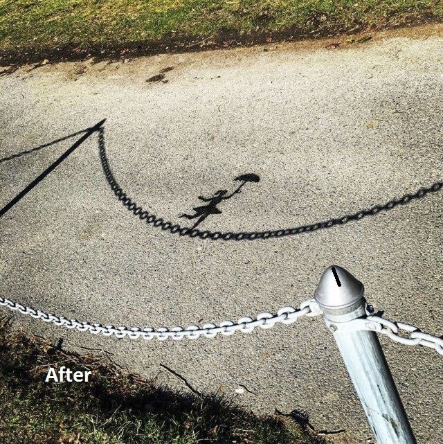 Perfectly Placed Street Art That Will Satisfy Your Eyes (33 pics)