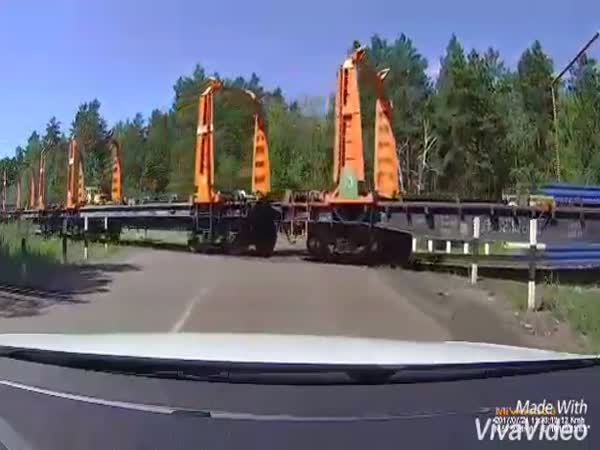 Stupid Railway Crossing Crash