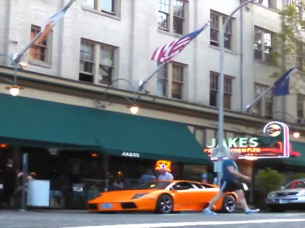 Expensive Lamborghini Gets The Old BMX Treatment