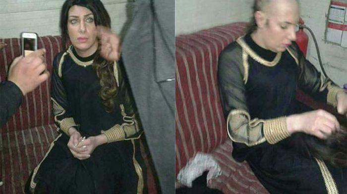Turkish Military Detains Crossdressing Group Of Syrians (5 pics)