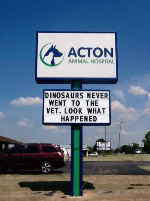 Hilarious Vet Clinic Signs That Will Crack You Up (17 pics)