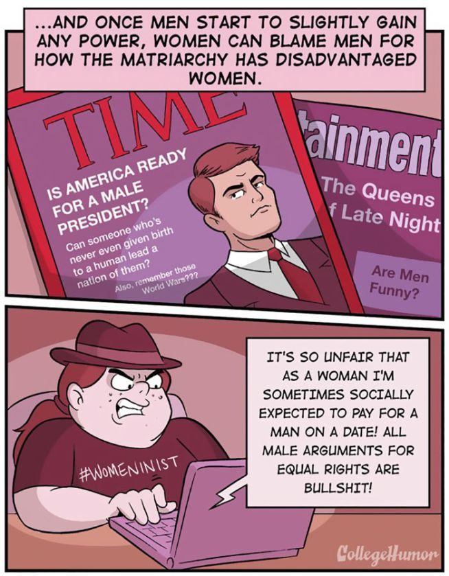 The Differences Between Gender Equality And Extreme Feminism (5 pics)