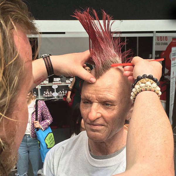 Makeup Artist Neill Gorton Turns Young Girl Into Old Punk (9 pics)