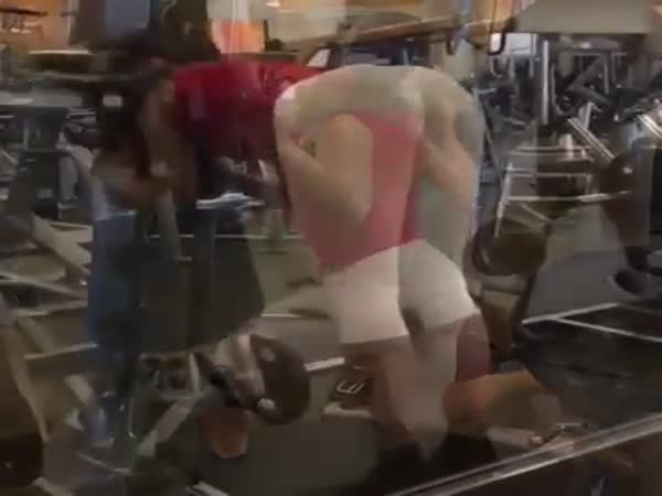 White See Through Yoga Pants At The Gym