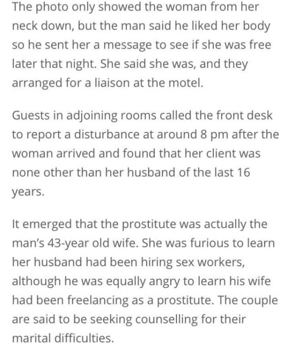 Man Gets Big Surprise When He Meets With A Prostitute In A Motel (3 pics)