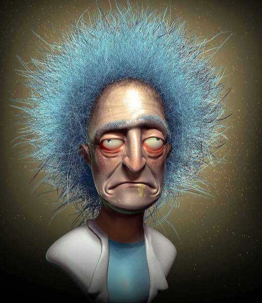 Terrifying Portraits Of Your Favorite Characters (38 pics)