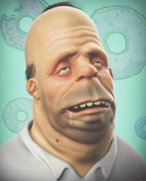 Terrifying Portraits Of Your Favorite Characters (38 pics)