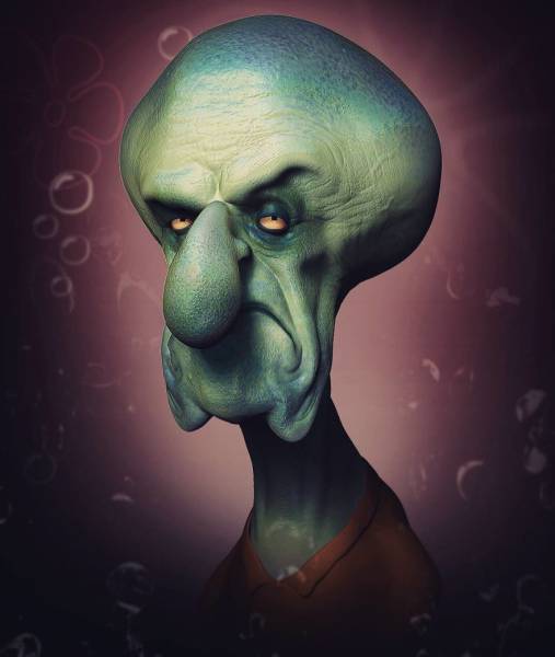 Terrifying Portraits Of Your Favorite Characters (38 pics)