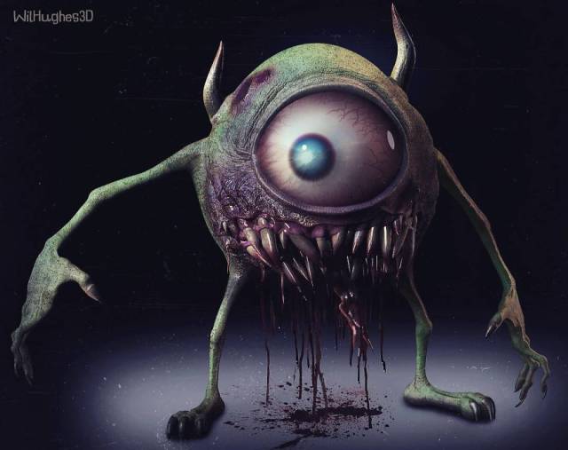 Terrifying Portraits Of Your Favorite Characters (38 pics)