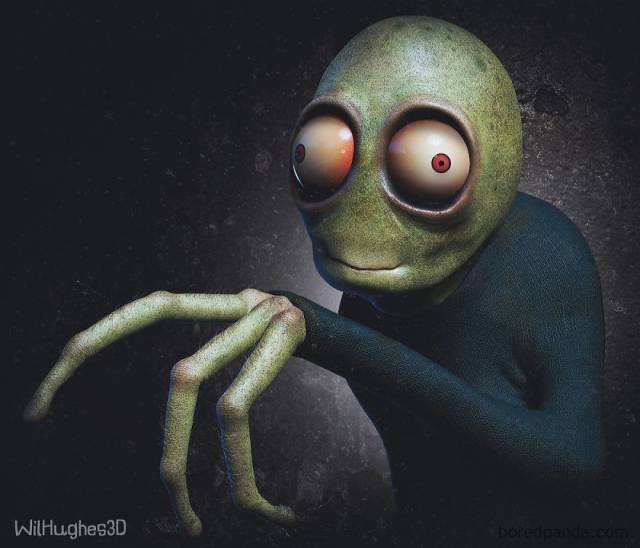 Terrifying Portraits Of Your Favorite Characters (38 pics)