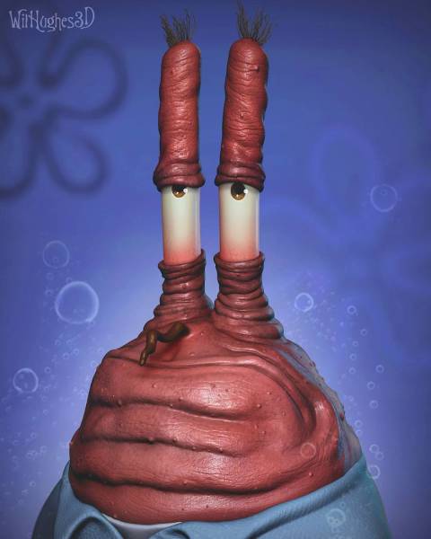 Terrifying Portraits Of Your Favorite Characters (38 pics)