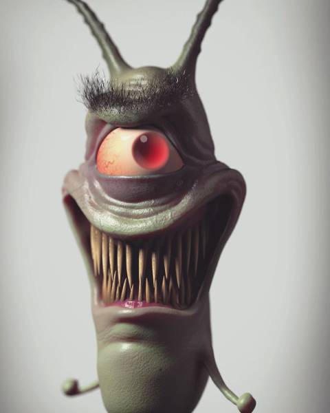 Terrifying Portraits Of Your Favorite Characters (38 pics)