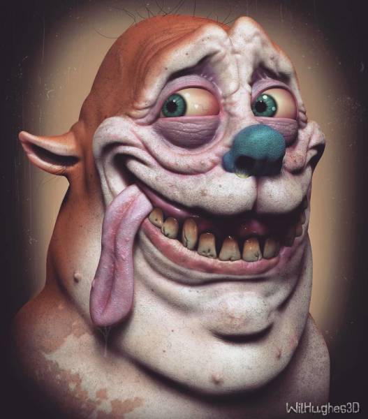 Terrifying Portraits Of Your Favorite Characters (38 pics)