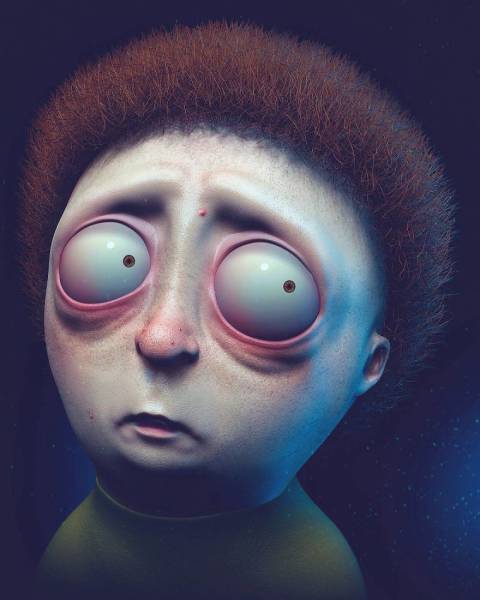 Terrifying Portraits Of Your Favorite Characters (38 pics)