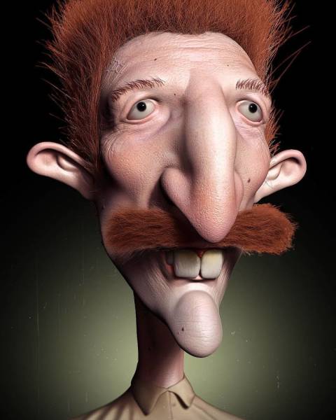 Terrifying Portraits Of Your Favorite Characters (38 pics)