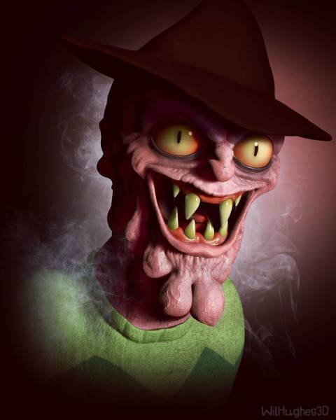 Terrifying Portraits Of Your Favorite Characters (38 pics)