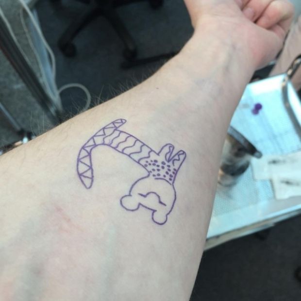 Seven Year Old Tattoo Artist Shows Off Her Work (6 pics)