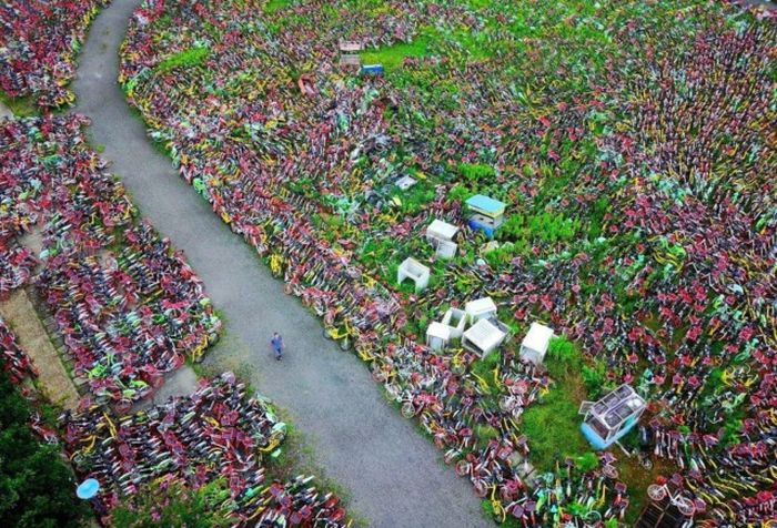 Ten Thousand Abandoned Bicycles In China (3 pics)