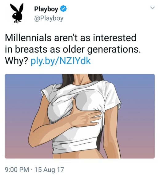 Playboy Gets Owned After Trying To Blame The Millennials (3 pics)